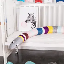 3D мультфильм ручной работы длинный завязанный Плетеный плетение плюшевый ребенок защита для кроватки младенческий декор подушки Детская кровать бампер