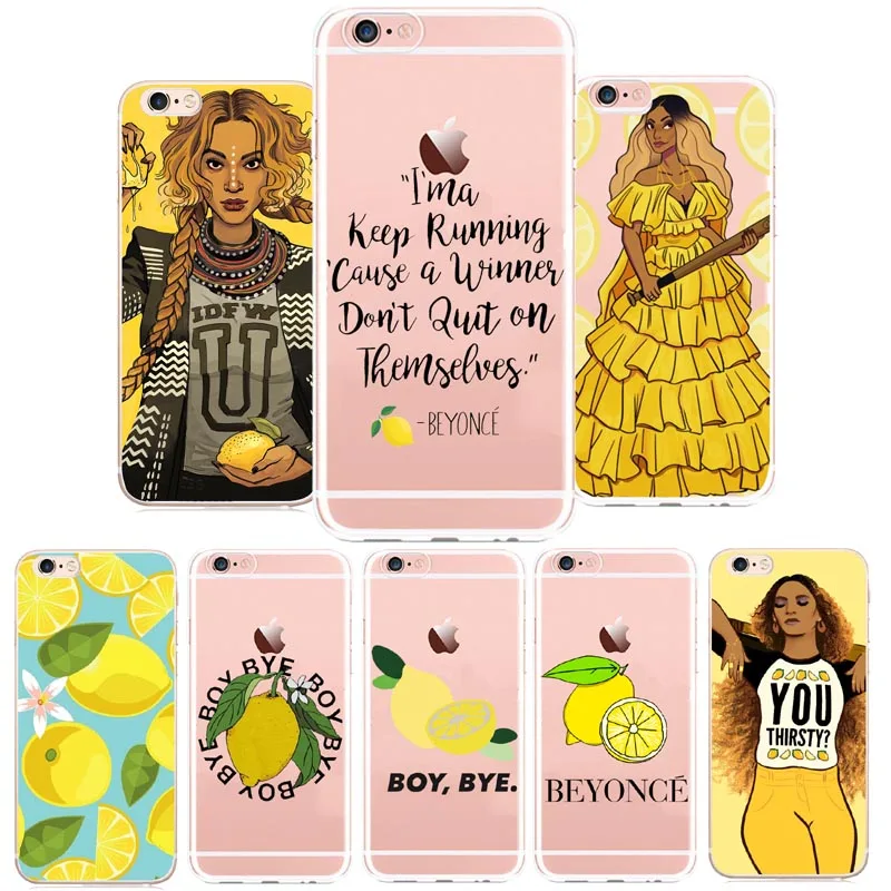 

BOY BYE I Ain't Sorry Beyonce Lemonade Boy Bye Clear Soft TPU Phone Cases For iPhone7 7Plus 6 6S 6Plus 5S SE 8 8Plus X 10 Case