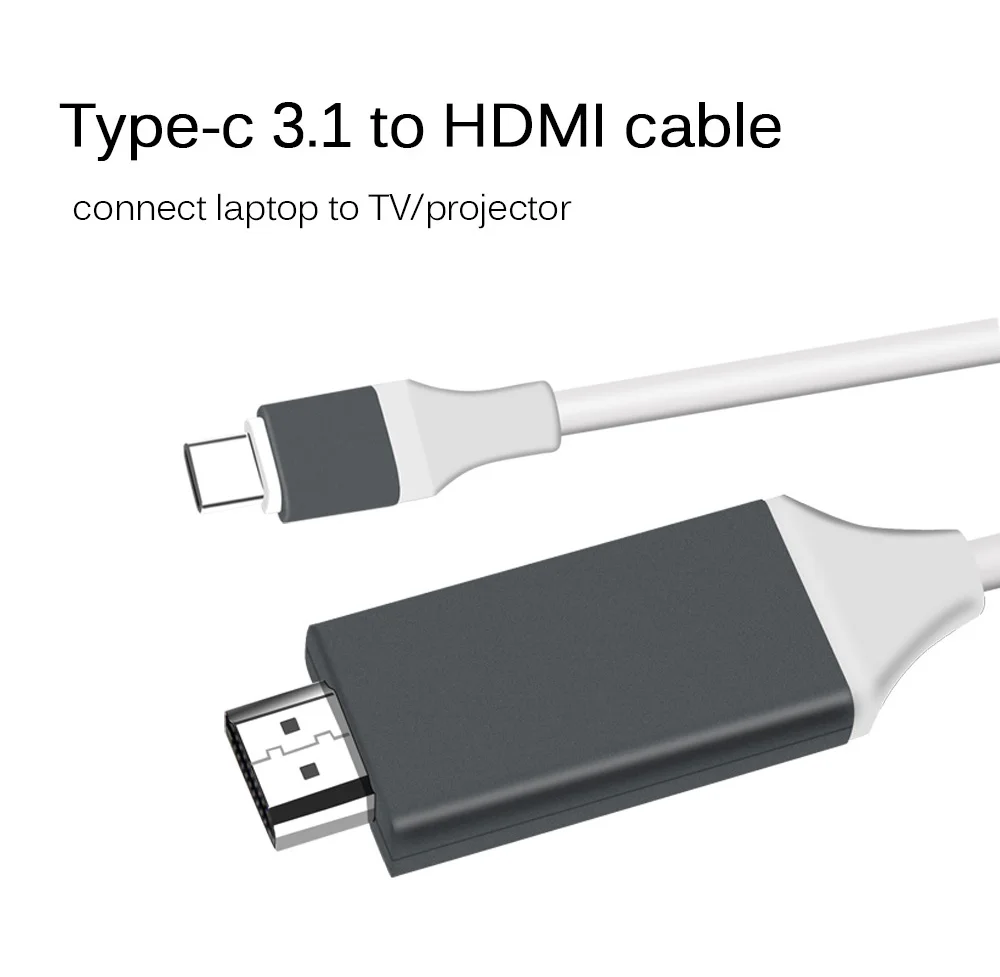 4k type C USB к HDMI Кабель-адаптер 1080P USB к HDMI конвертер для samsung Galaxy S8 HDTV Android сотовый телефон