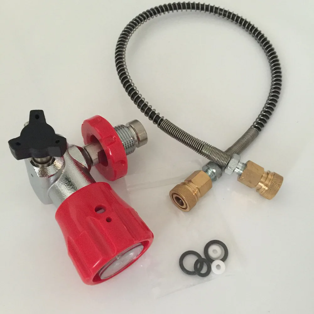 NEW 2017 Promotion Hot Sale Carbon Fiber Paintball Tank Valve Quick