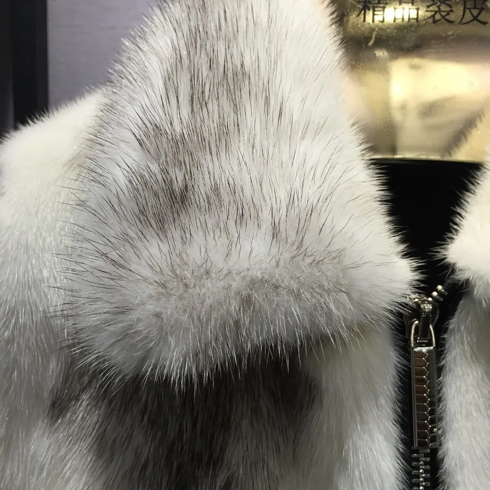 SQXR меховая женская зимняя шуба из настоящей норки модная роскошная норковая шуба