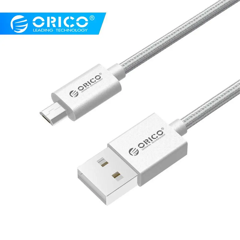

ORICO EDC-10 Colorful Micro USB2.0 Data Fast Charging Cable 1.0 Meter - Silver