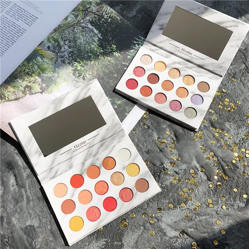 

Makeup Eyeshadow Palette 15 Colors Make up Palette Shimmer Matte Glitter Charming Eyeshadow Pigmented Smoky Eye Shadow Pallete