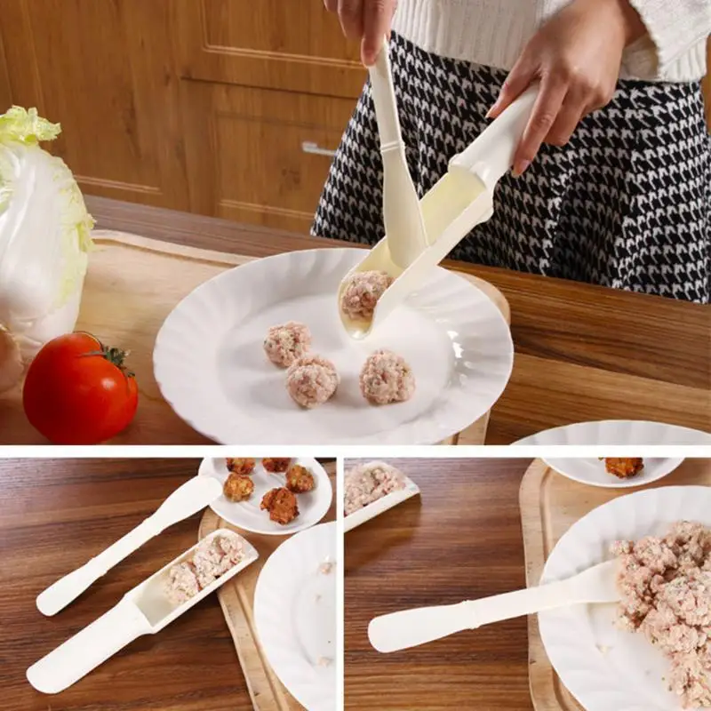 Multi-function приспособление для приготовления фрикаделек рыбные шарики из креветок Meatloaf DIY Плесень мясная Лопата гамбургер пресс-формы для фрикадельки кухонные инструменты - изображение