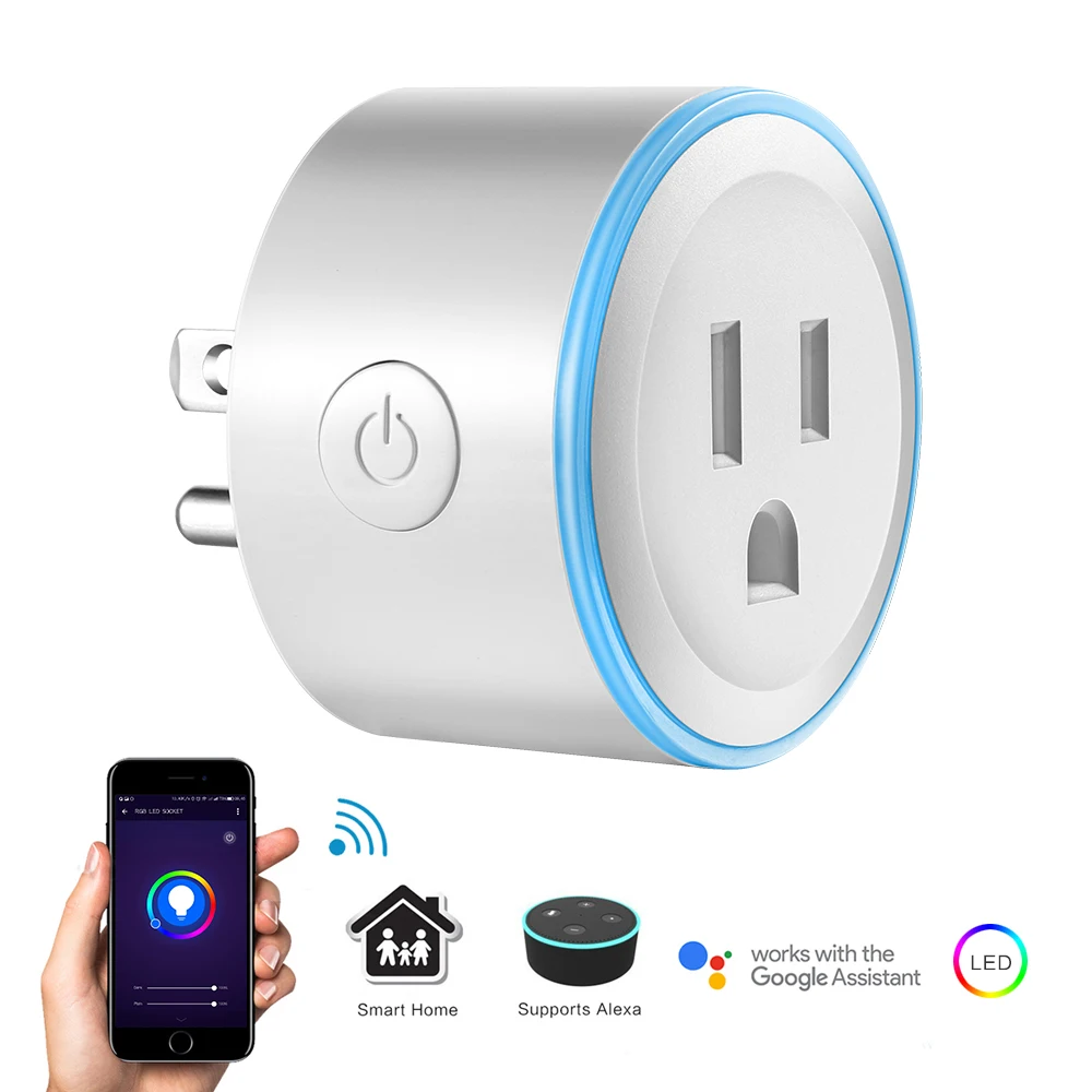 10A Smart US Plug Wi Fi Enabled Mini Smart Socket Control Your Electric