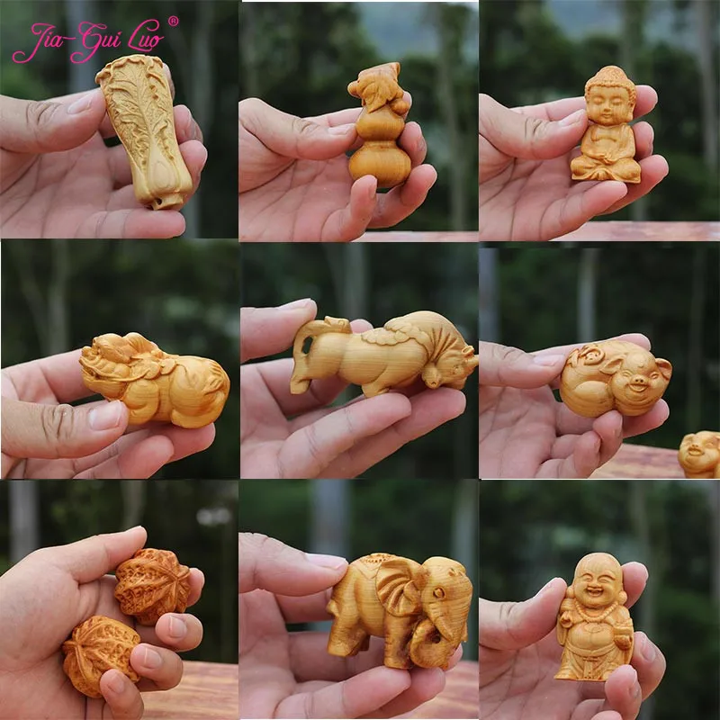 

JIA-GUI LUO Wood home decoration accessories modern miniature figurines desk decorationchristmas decorations A080