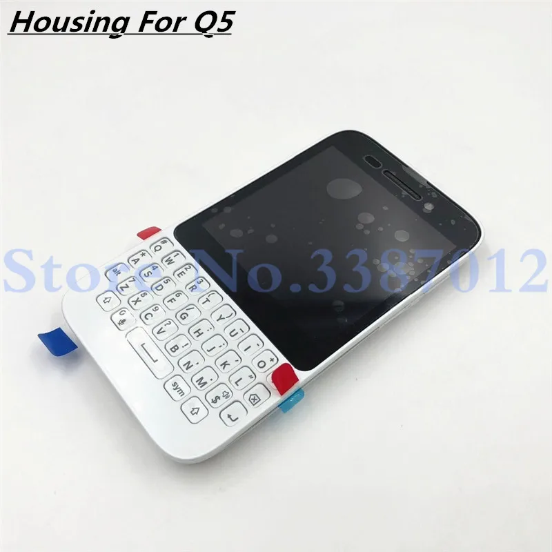 

For Blackberry Q5 Original Full Complete Mobile Phone Housing Cover case + Keypad +Side Button + LCD screen