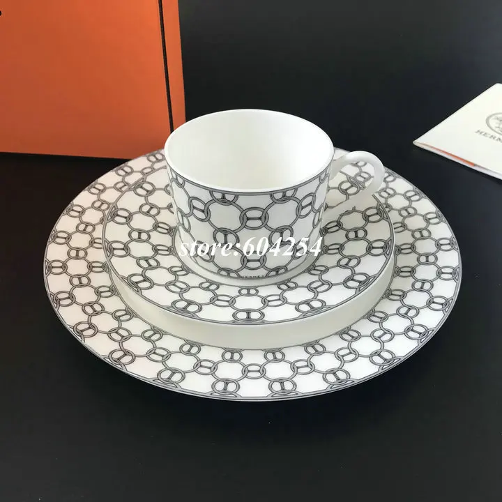 Модная тарелка с вестерном столовая посуда блюдо керамическая чаша ложка набор празднование новоселья подарок