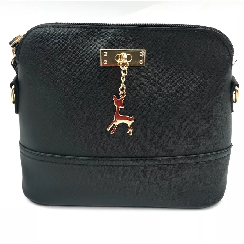 2019 Hot Women's Handbags Leather Fashion Small Shell Bag With Deer Toy Women Shoulder Bag Casual Crossbody Bag