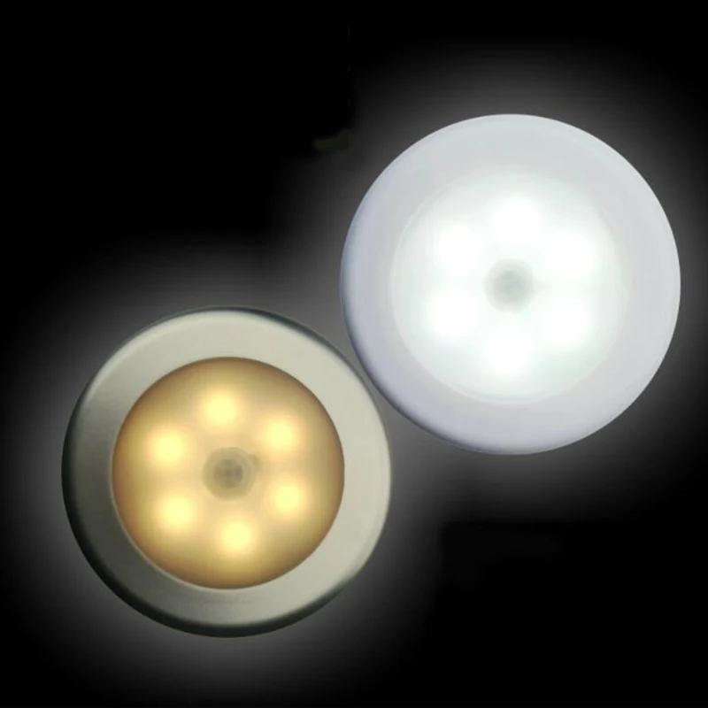 

Litwod Z10 1PC 6LED Wall Light Night Light PIR Body Motion Sensor Activated Induction Lamp Closet led Sensor Light lighting