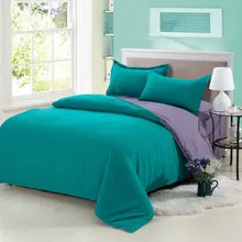 

Home Textile 3/4pcs Solid Color Bedding Set Cotton Sheet Duvet Cover Pillowcase Sanding Technology Plain Dyed Bed Linen Set