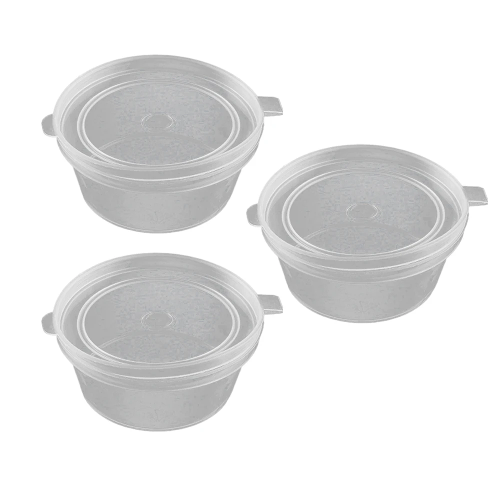 

50pcs Portion Cups Disposable PP 3OZ 85ml Condiment Boxes Containers Condiment Cups for Sauce Jelly Yogurt Pudding