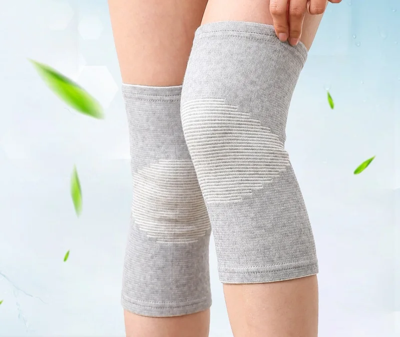 

Juvetus 2019 bamboo charcoal knee pads warm thin summer knitting knee care men and women sports protective gear knee protector