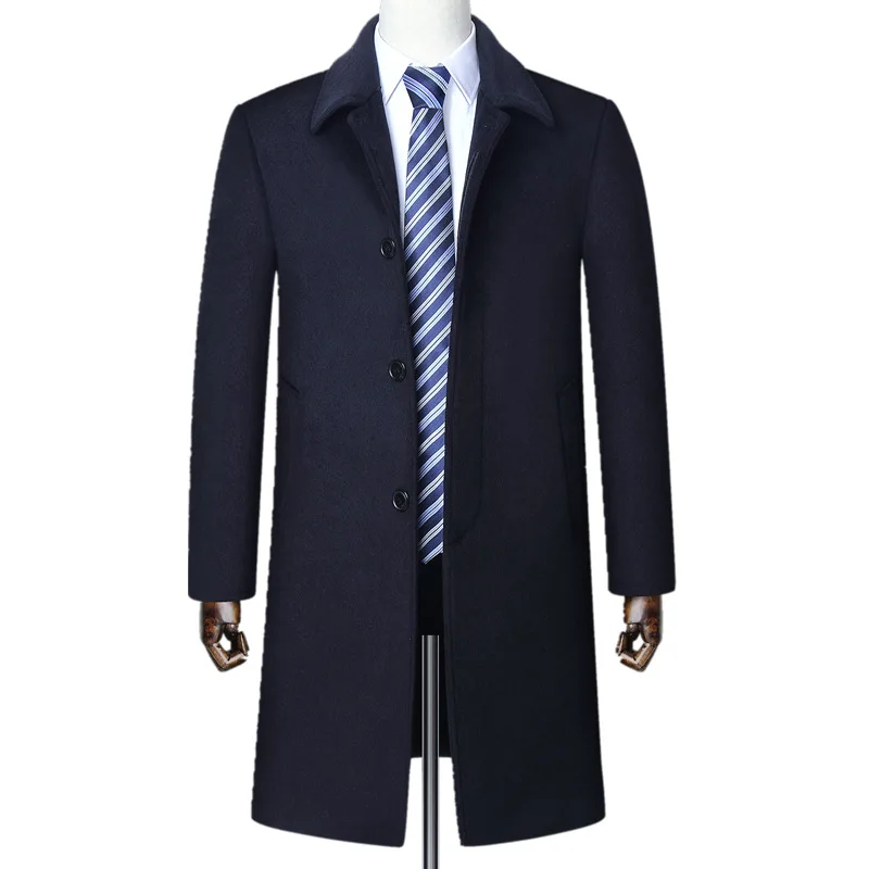 BOLUBAO модное Брендовое шерстяное пальто для мужчин пальто осень зима мужская деловая куртка повседневная приталенная шерстяная верхняя одежда - Цвет: Nvay