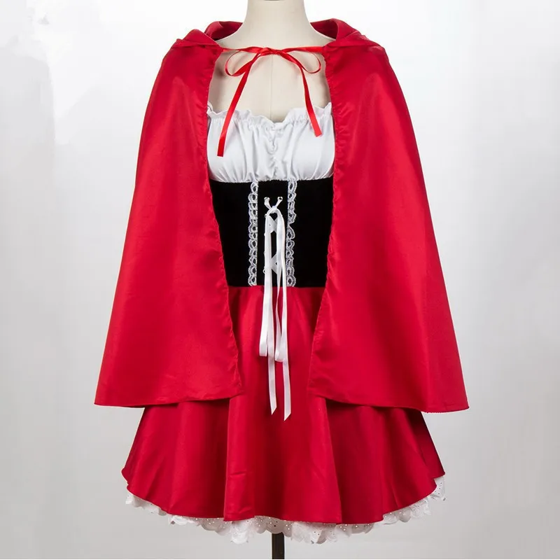 WSHDI Adult Women Halloween Costume Little Red Riding Hooded Fantasy Game Uniforms Fancy Dress Party Cloak Outfit For Girls S-6xl -Zentai shop online HTB1n2G2s XYBeNkHFrdq6AiuVXaG.jpg