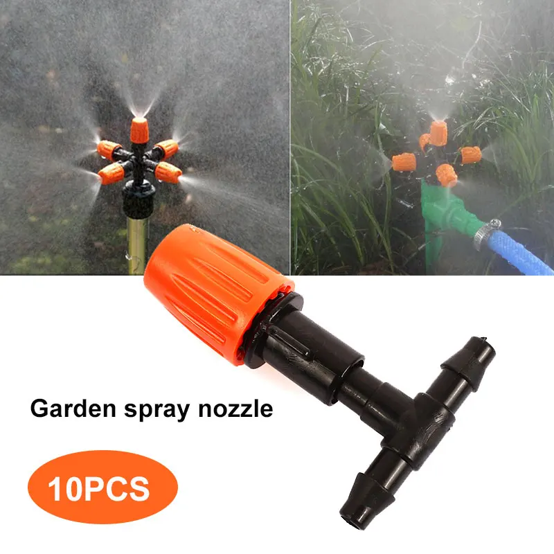 

10 Pcs Watering Spray Nozzle Water Sprinkler Misting Sprinkler Cooling Misting Greenhouse Patio Adjustable Mini Multi-Function