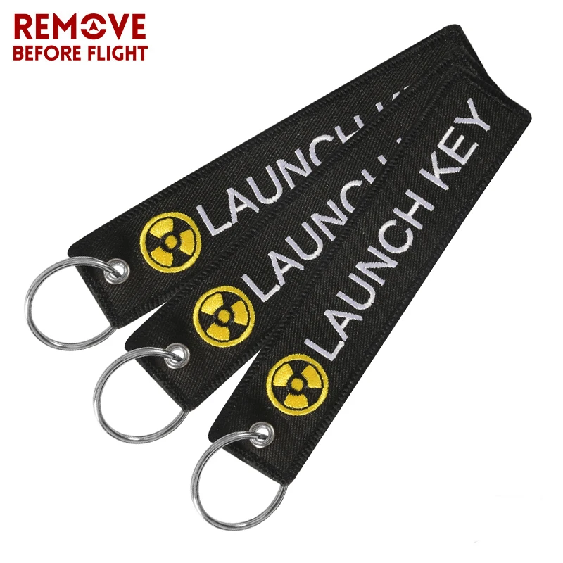 

3 PCS Fashion Launch Keychains Bijoux Key Chains for Cars Motorcycles Gifts Key Tag Embroidery Key Fobs Launch Keychain Jewelry