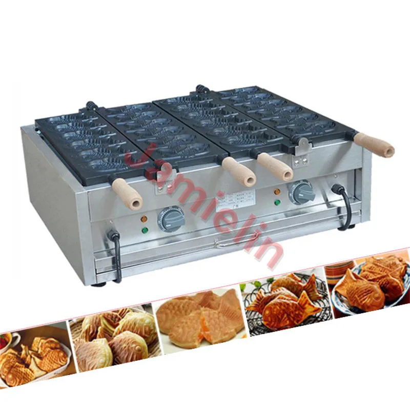 Jamielin Коммерческая антипригарная машина для мороженого стандартная вафель Taiyaki Pan