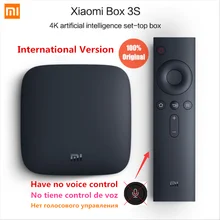 Global Multi-idioma Versión Xiaomi mi TV Caja Androide 3 6.0 4 K 8 GB HD WiFi Bluetooth Dolby DTS Youtube IPTV Reproductor Multimedia Inteligente