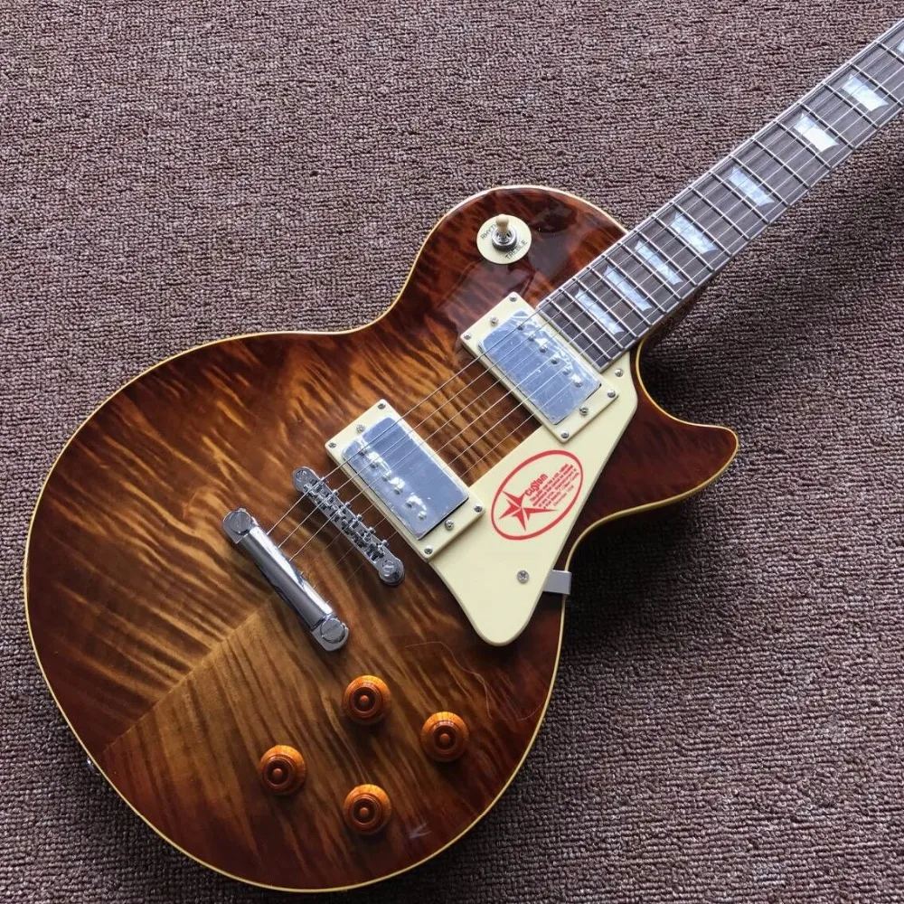 New arrive Chinese Tiger Flame top guitar Electric Guitar , hot selling Chinese high quality guitarra New arrive Chinese Tiger Flame top guitar Electric Guitar , hot selling Chinese high quality guitarra