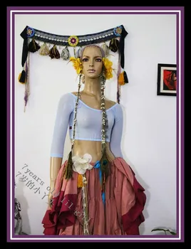 

Transparent thin belly dance Top CP35