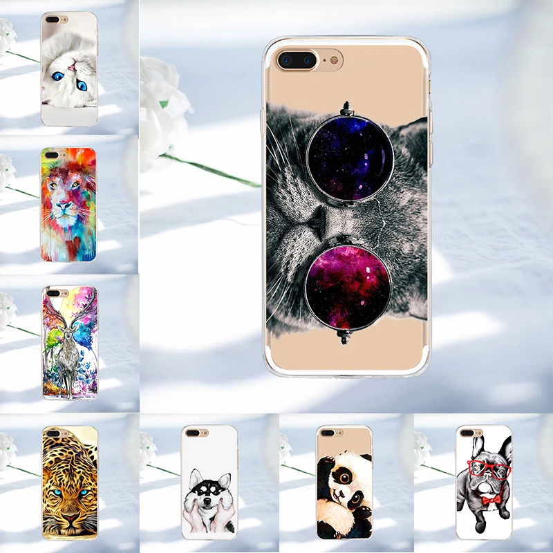 

Case For iPhone X 8 7 6 6s Plus 3D Relief Cute Animal Phone Case Ultra Slim Soft TPU Cover Cases Capa For iPhone 8 8 Plus 5s SE
