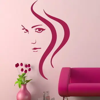 

Hair Salon Girls Wall Transfer / Removable Vinyl Decal / Girls Wall Art Sticker