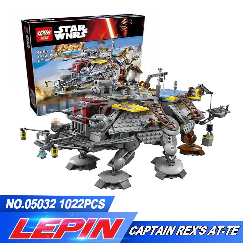 

NEW LEPIN 05032 Star Wars Captain Rex's AT-TE Building Blocks Compatible with 75157 STAR WARS Toy Boys Toys 1022 Pcs