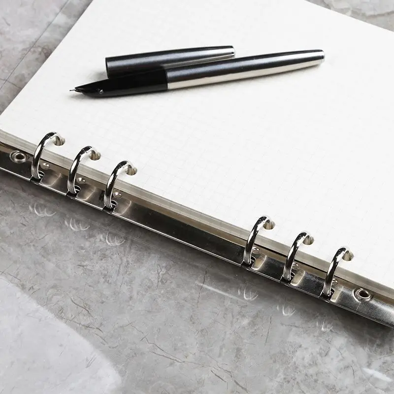 Capa do Caderno a5 a6 a7 Transparente Pvc da Folha Solta Apenas Simples Criativo Planejador Diário Shell Diy Acessório 12 notebook capa apenas criativo simples planejador diário escudo acessório diy