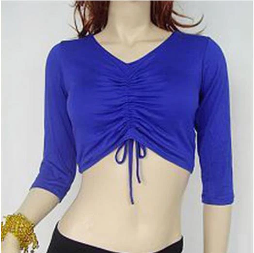 New Arrival Cotton Belly Dance Top Momen Half Sleeves Belly Dance Tops