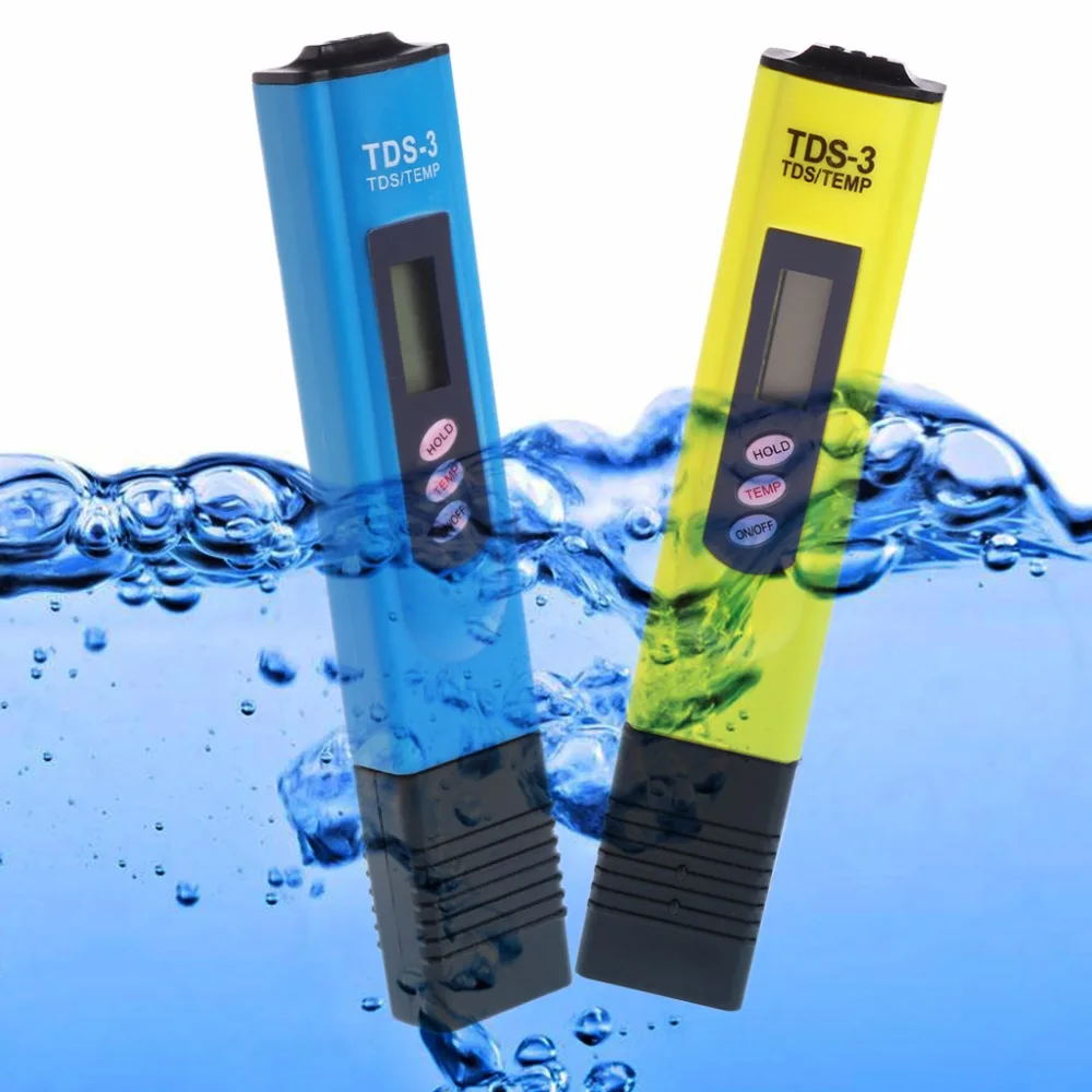 OOTDTY Portable TDS LCD Digital Pen Water Meter Temperature Meter PPM Filter Measurement Water Quality Purity Tester TDS Meter OOTDTY Portable TDS LCD Digital Pen Water Meter Temperature Meter PPM Filter Measurement Water Quality Purity Tester TDS Meter