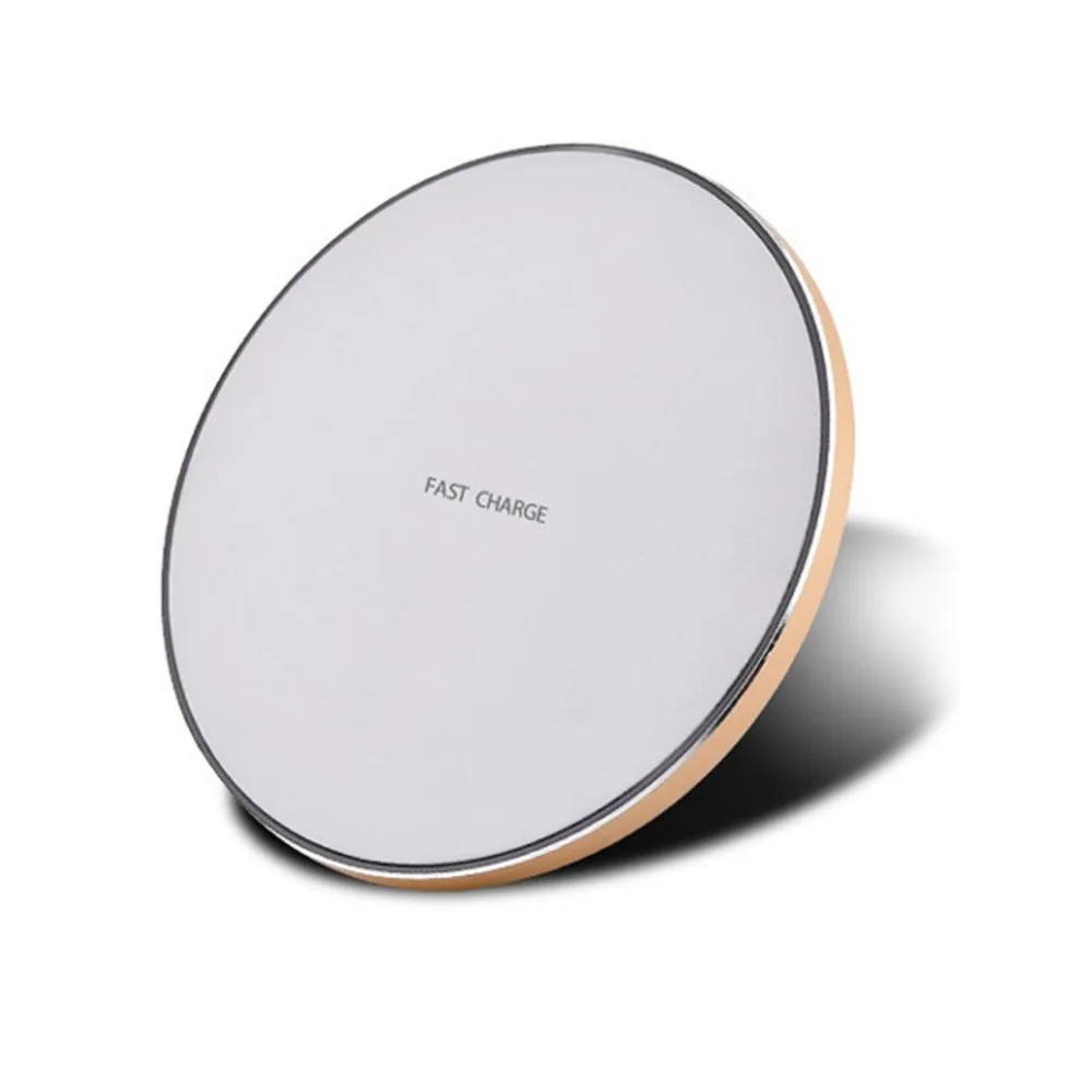 

Qi Wireless Charger Ultra Thin Round Charge Pad Fast Charging Receiver Phones Charger Universal for Qi-enabled Devices