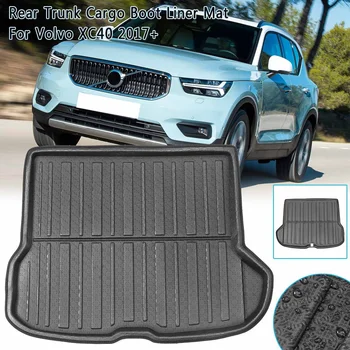 

Rear Cargo Liner Boot Trunk Floor Mat Tray Carpet Mats Mud Kick For Volvo XC40 2017 2018 2019 Carpet Mud Protective Pad Auto par