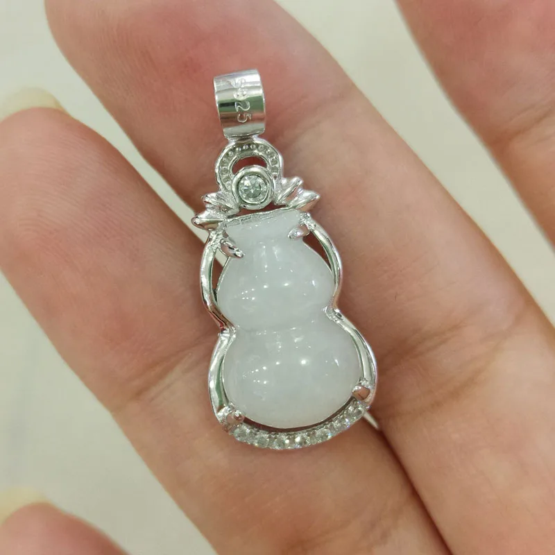 Ювелирные изделия Yu Xin Yuan с инкрустацией натуральным нефритом|fine jewelry|silver pendantsilver