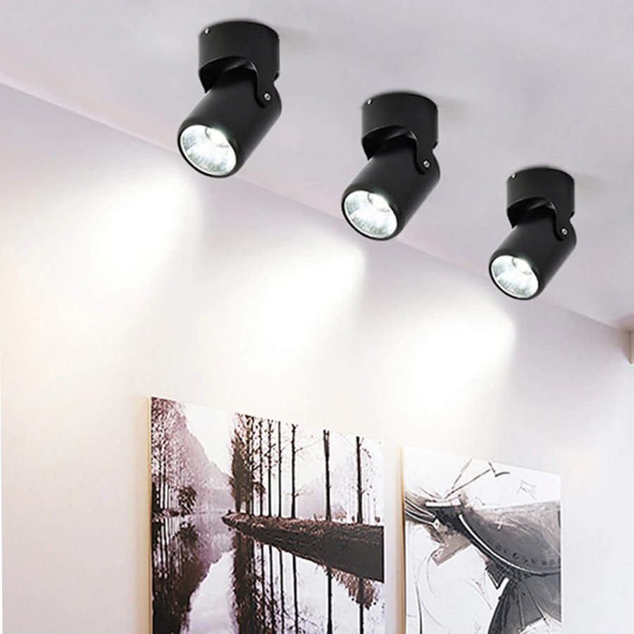 

Thrisdar COB Surface Mounted LED Downlight 10W 15W 20W LED Ceiling Lamps Spotlight Bedroom Hallway Kitchen Panel Ceiling Light