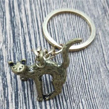 

New Sphynx Cat Key Chains Fashion Pet Cat Jewellery Trendy Sphynx Cat Car Keychain Bag Keyring For Women Men