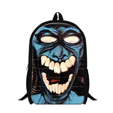 School Backpacks Men Skull Bag Boys Travel Shoulder Mochila 