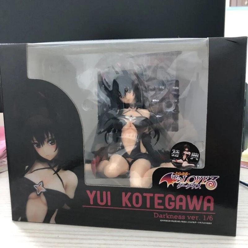 Аниме ЛЮБИТЬ фигурка сексуальный темноты Kotegawa Yui сидя модель осанки ПВХ