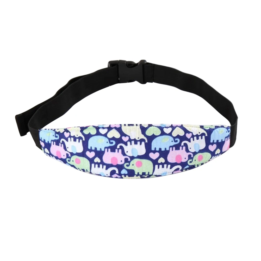 

Infant Baby Head Support Band Carseat Straps Covers Slumber Sling Toddler Car Seat Adjustable Sleep Positioner (Blue)