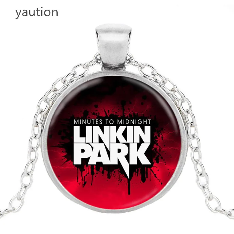 Розничные и оптовые американские Linkin Park логотип кулон Jewelry Стекло Цепочки