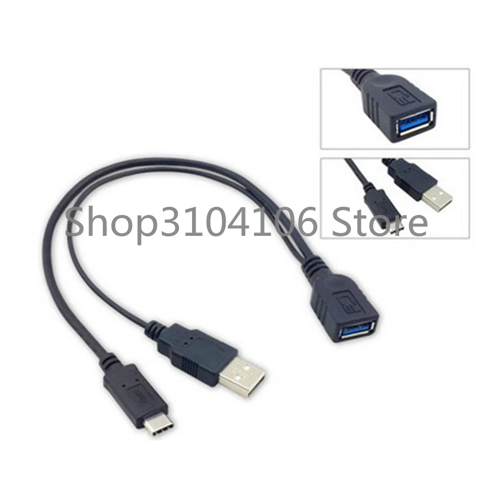 USB-C USB 3.1 Тип C Мужской разъем для Женский OTG кабель для передачи данных с extral Мощность для новых macBook