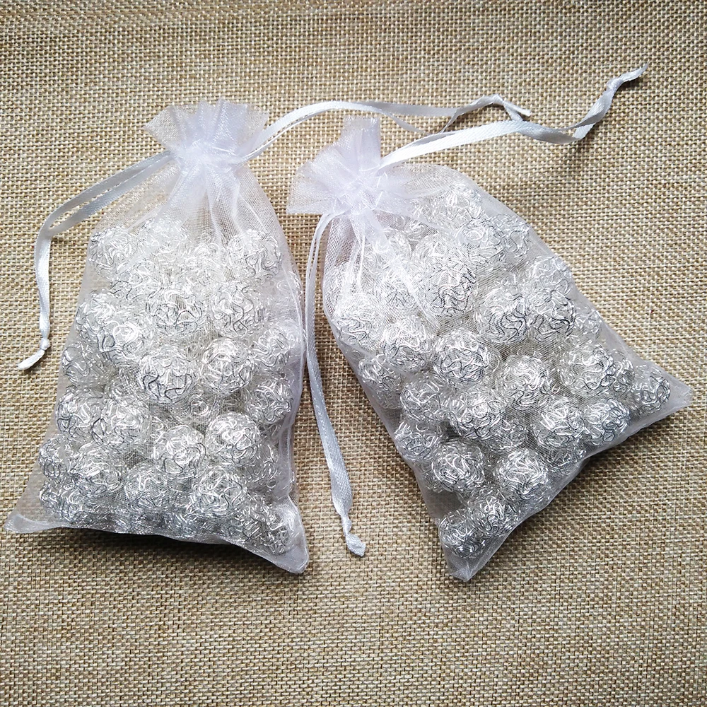 100pcs/lot 11x16 13x18 15x20 17x23cm Jewelry Bag Drawstring Organza Bags Wedding Party Christmas Gift Packaging Pouch Bags Strawberry Ring Box