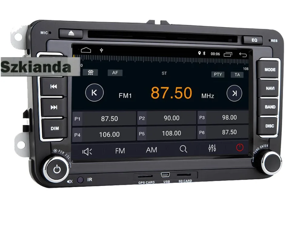 7 &quotVW android 8 1 автомобильный dvd gps навигатор для Volkswagen Golf MK5 Jetta Passat Polo Tiguan Wifi 3G BT SD OBD