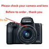 49mm UV Filter EW-53 Bayonet Lens Hood for  Canon EOS R100 R50 R10 RF-S 18-45mm / M6 M50 II M5 M10 M100 M200 15-45mm Lens 2