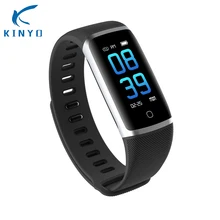 Bluetooth Smart Браслет IP68 Водонепроницаемый Работает Спортивные Часы сердечного ритма Фитнес трекер вызова SMS сообщение напоминание