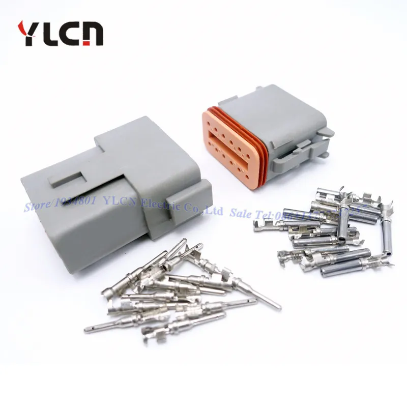 

Brand New 1 Set Kit Car Parts 12 Pin/ Way Auto Sealed Electric Wire Connector Plug Set Waterproof DT06-12S Wholesale