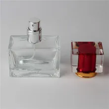 Абсолютно 5 шт./партия 30 мл; квадратная форма стеклянная бутылка для духов в многоразового использования, стеклянные парфюмерный флакон с распылителем тумана кометический пакет