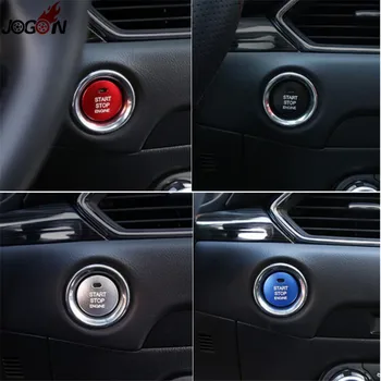 

For MAZDA 3 MAZDA 6 MAZDA 2 CX-5 CX-9 CX-3 MX-5 2014-2018 Engine Start Stop Push Button Cover Trim Ring