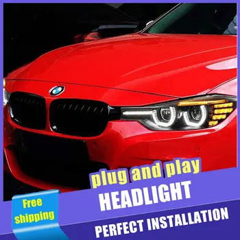 

2PCS Car Style LED headlights for BMW F30 2012-2016 for F30 head lamp LED DRL Lens Double Beam H7 HID Xenon bi xenon lens