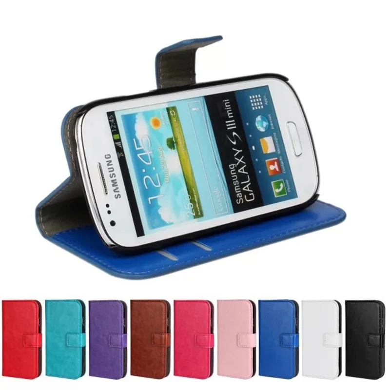 PU Leather Case For Samsung Galaxy S3 mini i8190 Case Phone Flip Cover